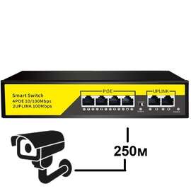 Коммутатор с POE DPTEK DK100-4FP2F