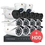 2.0MP Набор для улицы PRO AHD-28 16xCAM + 1xDVR + HDD