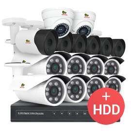 2.0MP Набор для улицы PRO AHD-28 16xCAM + 1xDVR + HDD
