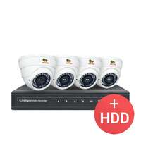 2.0MP Набор для помещений PRO IP-14 4xCAM + 1xNVR + HDD
