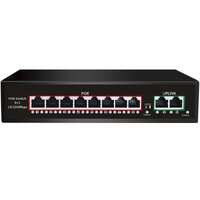 Коммутатор с DK100-8FP2F свич 8 POE+2 Port 10/100M