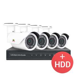 2.0MP Набор для улицы PRO IP-15 4xCAM + 1xNVR + HDD