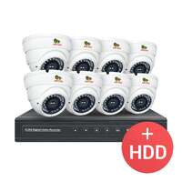 2.0MP Набор для помещений PRO IP-9 8xCAM + 1xNVR + HDD