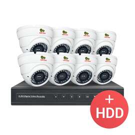 2.0MP Набор для помещений PRO IP-9 8xCAM + 1xNVR + HDD