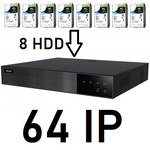 IP видеорегистратор  NVR‐3664K8 64CH